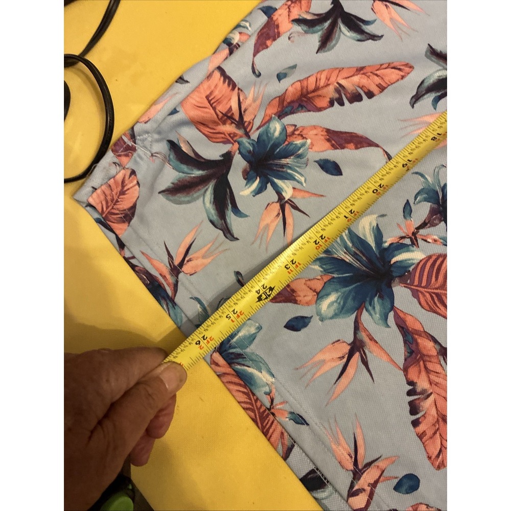 Apt. 9 Premier Flex Performance Men's Floral Polo Shirt Size large Hawaiian - Picture 9 of 11